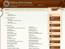 Tablet Screenshot of dialogodelalengua.com